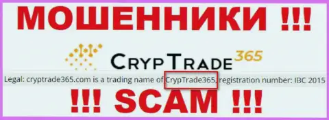 Cryp Trade 365 - это МАХИНАТОРЫ !!! Владеет данным лохотроном CrypTrade365
