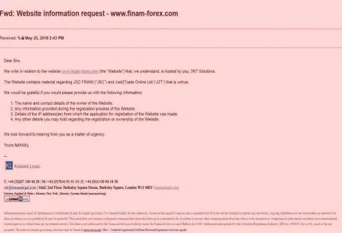 Мошенники из Finam Ru продолжают строчить свои тупости про блокировку страницы с оценками