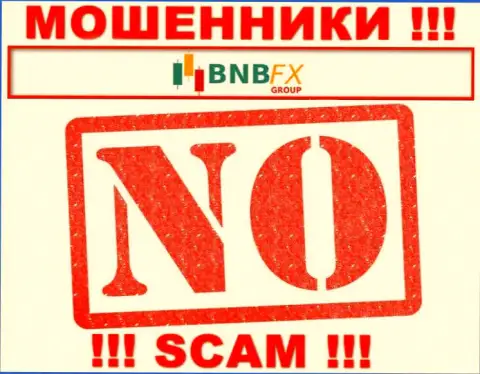 BNBFX - это ненадежная организация, т.к. не имеет лицензии