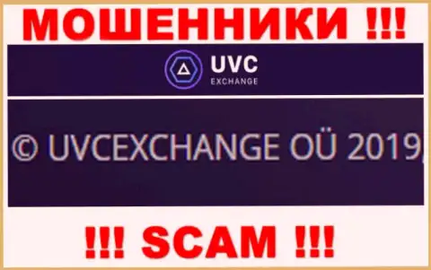 Инфа о юридическом лице мошенников UVCExchange Com