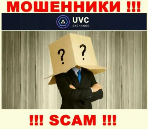 Не связывайтесь с лохотронщиками UVC Exchange - нет информации об их прямом руководстве