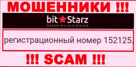 Рег. номер компании BitStarz, в которую деньги советуем не перечислять: 152125