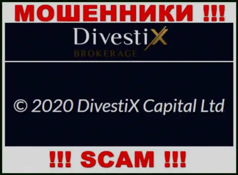 Дивестих якобы владеет организация DivestiX Capital Ltd