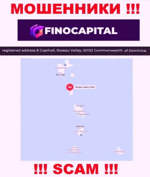 FinoCapital - это МОШЕННИКИ, засели в офшорной зоне по адресу: 8 Copthall, Roseau Valley, 00152 Commonwealth of Dominica