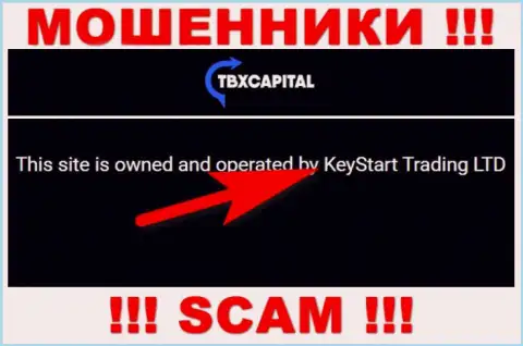 Лохотронщики ТБХКапитал не прячут свое юридическое лицо - это KeyStart Trading LTD