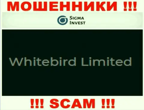 Invest-Sigma Com - это интернет-махинаторы, а руководит ими юридическое лицо Whitebird Limited