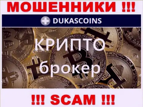 Тип деятельности мошенников DukasCoin - это Crypto trading, но знайте это развод !!!
