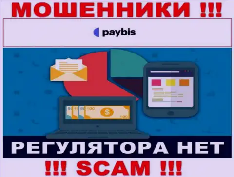 У PayBis Com на интернет-сервисе не найдено информации о регулирующем органе и лицензии на осуществление деятельности конторы, а следовательно их вообще нет