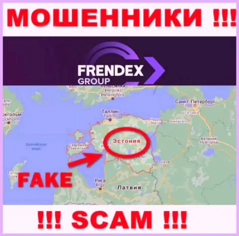 На web-ресурсе FRENDEX EUROPE OÜ вся информация касательно юрисдикции ложная - стопроцентно мошенники !!!