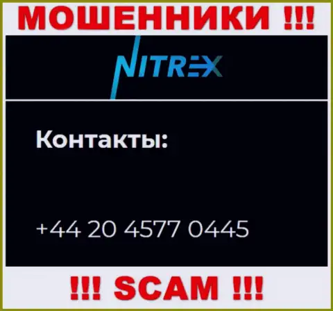 Не поднимайте телефон, когда звонят неизвестные, это могут оказаться internet мошенники из компании Nitrex