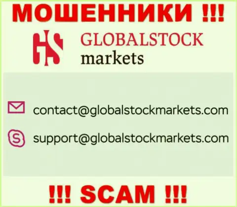 Связаться с internet ворюгами GlobalStockMarkets сможете по представленному e-mail (инфа была взята с их сервиса)