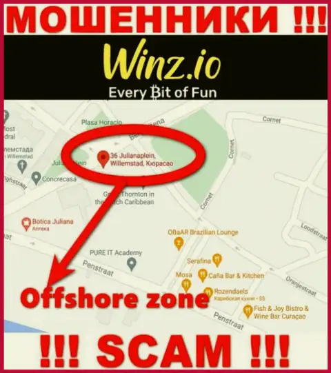 Winz имеют оффшорную регистрацию: Curaçao - будьте очень бдительны, мошенники