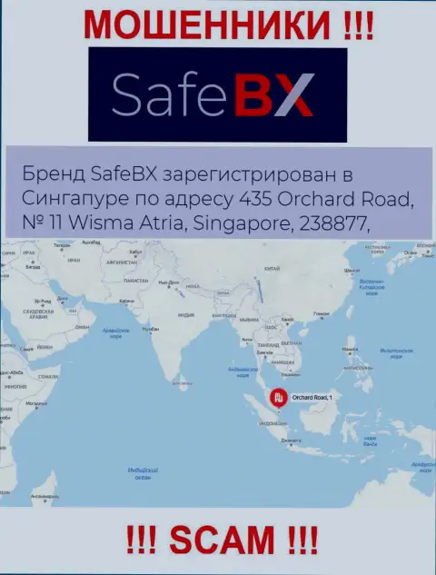 Не работайте с организацией SafeBX Com - эти мошенники засели в оффшорной зоне по адресу: 435 Orchard Road, № 11 Wisma Atria, 238877 Singapore