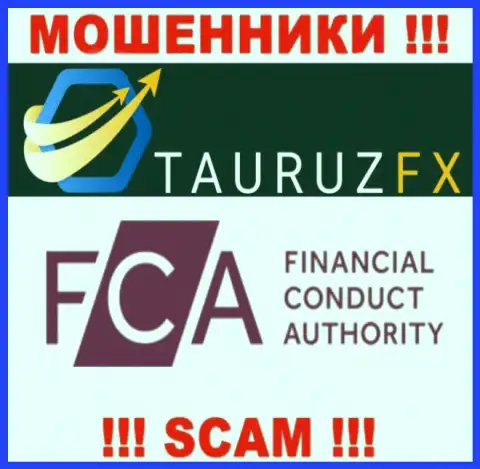 На сайте Tauruz FX имеется информация о их жульническом регуляторе - FCA