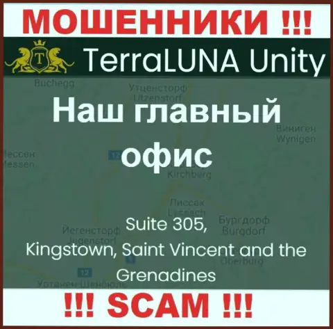 Совместно сотрудничать с конторой TerraLunaUnity Com довольно-таки опасно - их офшорный адрес регистрации - Suite 305, Kingstown, Saint Vincent and the Grenadines (инфа взята с их сайта)