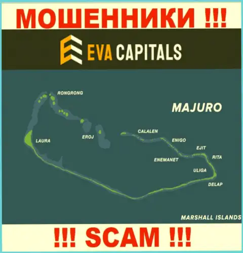 С конторой Eva Capitals весьма рискованно работать, место регистрации на территории Majuro, Marshall Islands