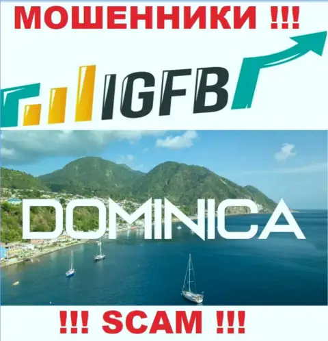 На сайте ИГФБ указано, что они разместились в оффшоре на территории Commonwealth of Dominica
