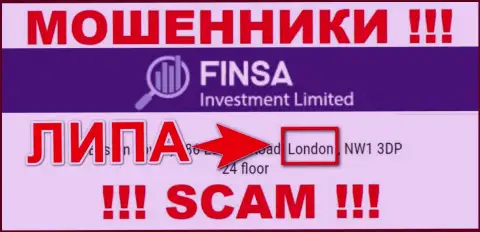 Финса Инвестмент Лимитед - это МАХИНАТОРЫ, лишающие денег клиентов, оффшорная юрисдикция у компании фейковая