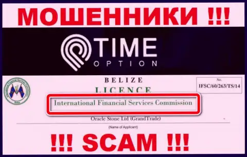 Time-Option Com и контролирующий их незаконные деяния орган (IFSC), являются мошенниками