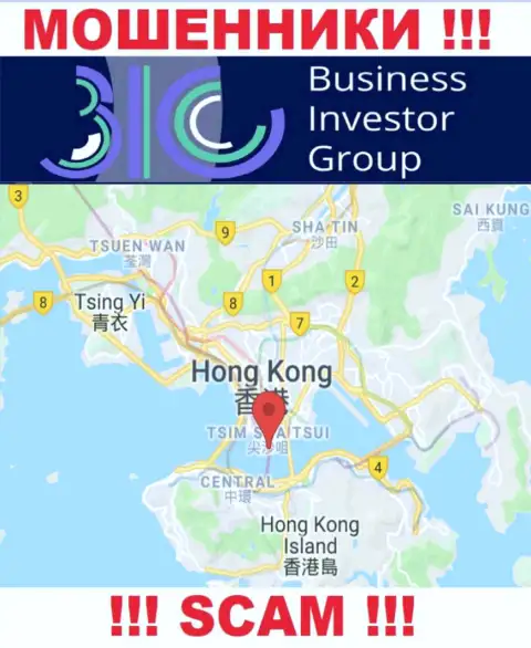Оффшорное расположение БизнесИнвесторГрупп Ком - на территории Гонконг