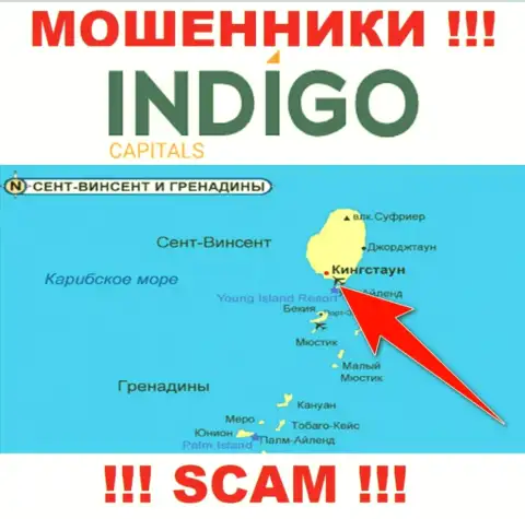 Ворюги Indigo Capitals расположились на оффшорной территории - Kingstown, St Vincent and the Grenadines