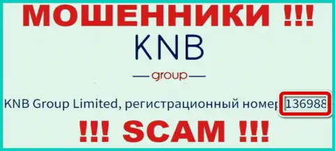 Наличие номера регистрации у KNB Group (136988) не делает эту организацию добросовестной