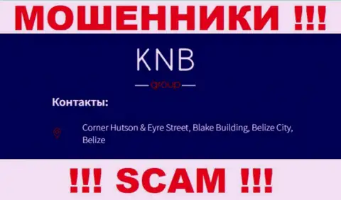 БУДЬТЕ ВЕСЬМА ВНИМАТЕЛЬНЫ, КНБ Групп скрываются в офшоре по адресу - Corner Hutson & Eyre Street, Blake Building, Belize City, Belize и уже оттуда отжимают денежные средства