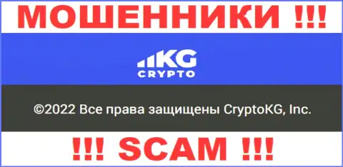 КриптоКГ Ком - юридическое лицо мошенников компания CryptoKG, Inc