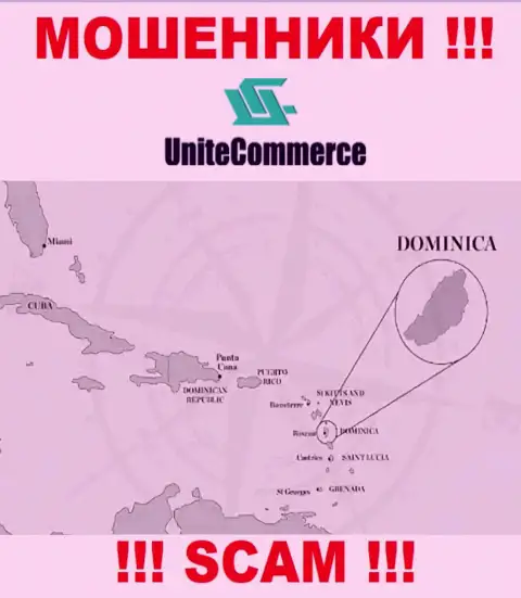 UniteCommerce World находятся в офшоре, на территории - Commonwealth of Dominica