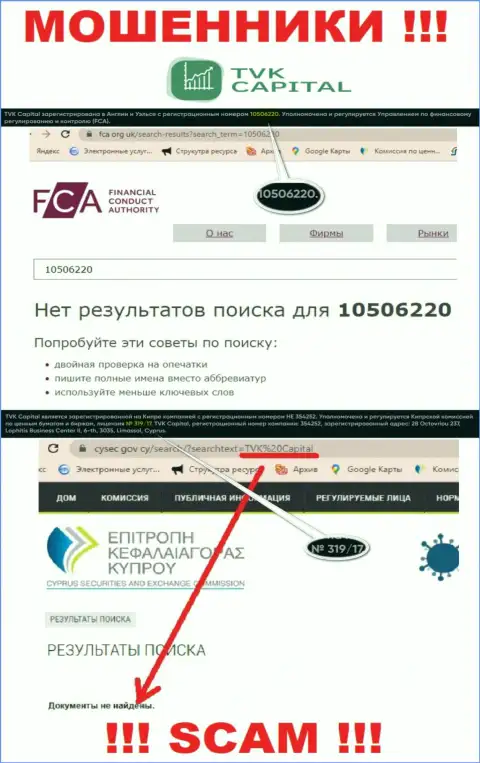 У организации TVK Capital не представлены сведения об их номере лицензии - это циничные мошенники !!!