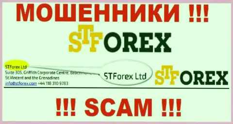 STForex - это мошенники, а руководит ими STForex Ltd