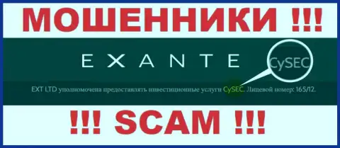 Незаконно действующая организация Exanten контролируется мошенниками - CySEC