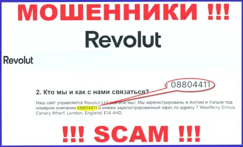 Будьте очень осторожны, присутствие номера регистрации у компании Revolut Com (08804411) может оказаться заманухой