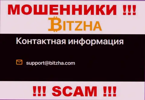 Адрес электронной почты обманщиков Битза, инфа с официального сервиса